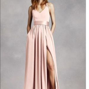 💬Vera wang white dress 36200401 color blush new